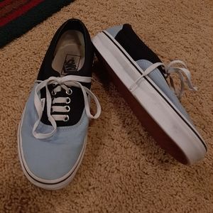 Vans Blue and Black LowTop Shoes - Unisex